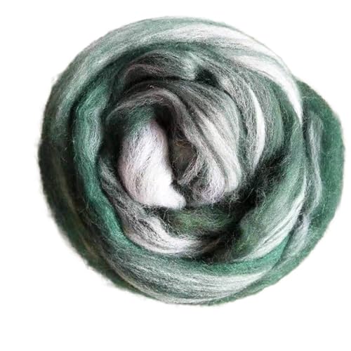 Wolle zum Nadelfilzen Filzwolle, 50 g, gemischte Farbfasern, Nadelfilzen, Naturkollektion for Tierprojekte, Filzwolle for Heimwerkerarbeiten Für Anfänger(Color8 50g) von QAUUCP