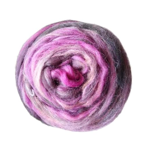 Wolle zum Nadelfilzen Filzwolle, 50 g, gemischte Farbfasern, Nadelfilzen, Naturkollektion for Tierprojekte, Filzwolle for Heimwerkerarbeiten Für Anfänger(Color9 50g) von QAUUCP