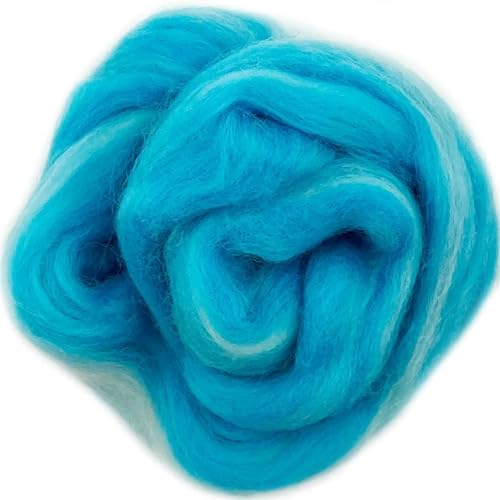 Wolle zum Nadelfilzen Filzwolle, Farbverlaufsserie, Roving-Wollfaser for Nadelfilzen, Webwollefaser for DIY-Nadelfilzen Für Anfänger(4) von QAUUCP