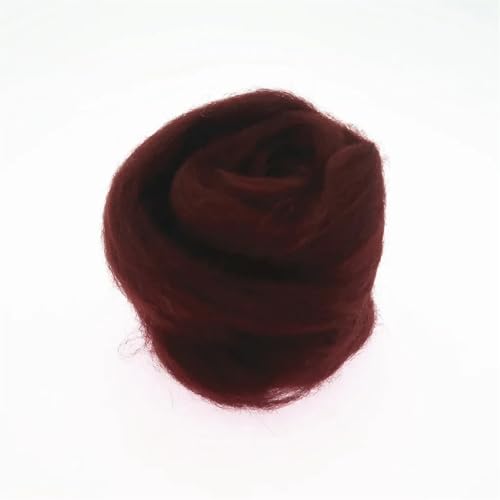 Wolle zum Nadelfilzen Filzwolle, Faserfilz, Stoff, Filz, Bastelfilz, Filzwolle, handgefertigt, Filzhandwerk Für Anfänger(30,20g) von QAUUCP