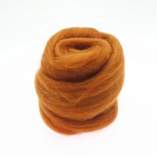 Wolle zum Nadelfilzen Filzwolle, Faserfilz, Stoff, Filz, Bastelfilz, Filzwolle, handgefertigt, Filzhandwerk Für Anfänger(42,50g) von QAUUCP