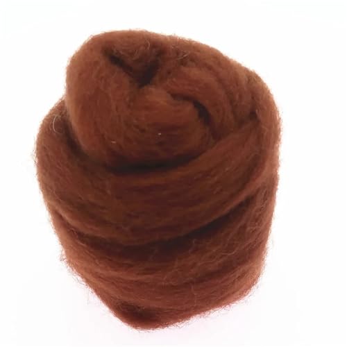 Wolle zum Nadelfilzen Filzwolle, Faserfilz, Stoff, Filz, Bastelfilz, Filzwolle, handgefertigt, Filzhandwerk Für Anfänger(50,10g) von QAUUCP