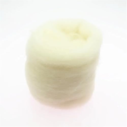 Wolle zum Nadelfilzen Filzwolle, Faserfilz, Stoff, Filz, Bastelfilz, Filzwolle, handgefertigt, Filzhandwerk Für Anfänger(60,10g) von QAUUCP