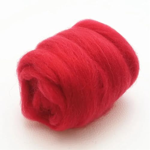 Wolle zum Nadelfilzen Filzwolle, Faserfilz, Stoff, Filz, Bastelfilz, Filzwolle, handgefertigt, Filzhandwerk Für Anfänger(80,10g) von QAUUCP