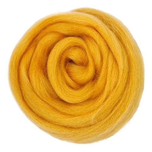 Wolle zum Nadelfilzen Filzwolle Farben 50g Weiche Wollfaser Roving Wolle for Nadelfilzen und Handarbeit DIY Geeignet for Anfänger Für Anfänger(101) von QAUUCP
