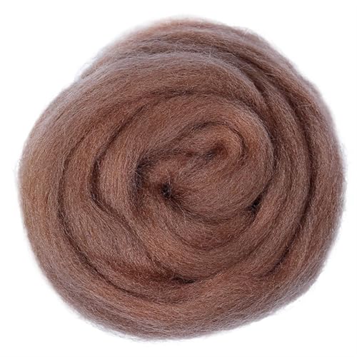 Wolle zum Nadelfilzen Filzwolle Farben 50g Weiche Wollfaser Roving Wolle for Nadelfilzen und Handarbeit DIY Geeignet for Anfänger Für Anfänger(57) von QAUUCP