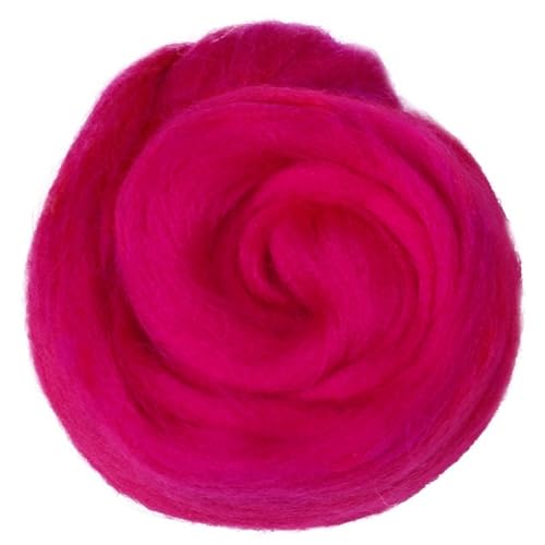 Wolle zum Nadelfilzen Filzwolle Farben 50g Weiche Wollfaser Roving Wolle for Nadelfilzen und Handarbeit DIY Geeignet for Anfänger Für Anfänger(89) von QAUUCP