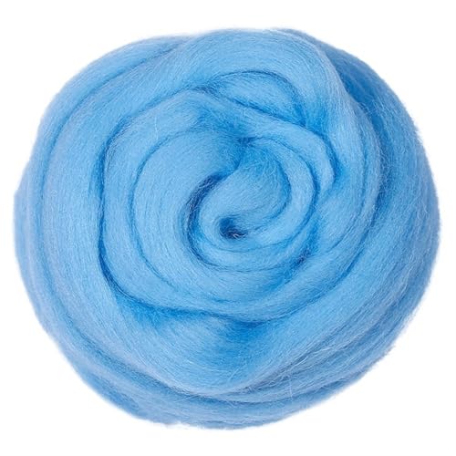 Wolle zum Nadelfilzen Filzwolle Farben 50g Weiche Wollfaser Roving Wolle for Nadelfilzen und Handarbeit DIY Geeignet for Anfänger Für Anfänger(90) von QAUUCP