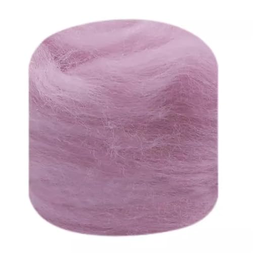 Wolle zum Nadelfilzen Nadelfilzen, Mischkamm, Lila, for Nadelfilzen, Wolle, handgefärbt, Wolle, Naturwolle, Kammzug Für Anfänger(17,100g) von QAUUCP