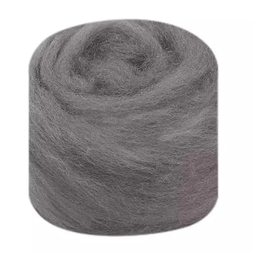 Wolle zum Nadelfilzen Nadelfilzen, gemischtes Kammgarn, Nadelfilzwolle, handgefärbte Wolle, gemischtes natürliches Wollkammgarn Für Anfänger(38,10g) von QAUUCP