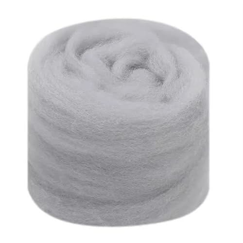 Wolle zum Nadelfilzen Nadelfilzen, gemischtes Kammgarn, Nadelfilzwolle, handgefärbte Wolle, gemischtes natürliches Wollkammgarn Für Anfänger(93,50g) von QAUUCP