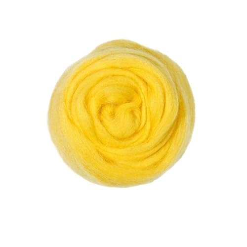 Wolle zum Nadelfilzen Nadelfilzwolle, weiche Wolle, Roving, Wollfaser, Handarbeit, Blumen, Tiere, Nähprojekte, Nassfilzen, DIY, Puppenhandarbeit Für Anfänger(27,100g) von QAUUCP