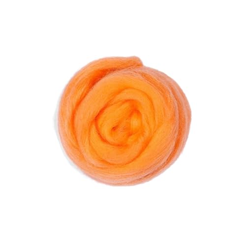 Wolle zum Nadelfilzen Nadelfilzwolle, weiche Wolle, Roving, Wollfaser, Handarbeit, Blumen, Tiere, Nähprojekte, Nassfilzen, DIY, Puppenhandarbeit Für Anfänger(33,50g) von QAUUCP