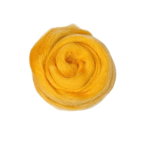 Wolle zum Nadelfilzen Nadelfilzwolle, weiche Wolle, Roving, Wollfaser, Handarbeit, Blumen, Tiere, Nähprojekte, Nassfilzen, DIY, Puppenhandarbeit Für Anfänger(5,100g) von QAUUCP