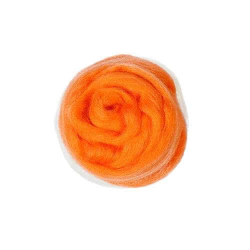 Wolle zum Nadelfilzen Nadelfilzwolle, weiche Wolle, Roving, Wollfaser, Handarbeit, Blumen, Tiere, Nähprojekte, Nassfilzen, DIY, Puppenhandarbeit Für Anfänger(8,100g) von QAUUCP