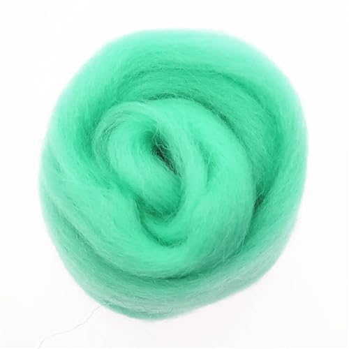 Wolle zum Nadelfilzen Wollfaser Wolle Roving Nadelfilzen Handgemachte Spinnerei DIY Handwerk Materialien Werkzeug Für Anfänger(75,100g) von QAUUCP