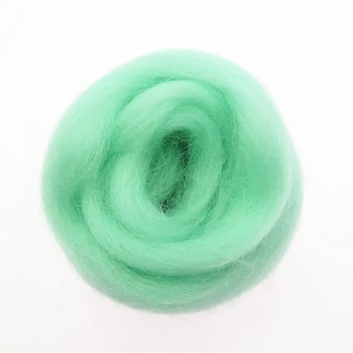 Wolle zum Nadelfilzen Wollfaser Wolle Roving Nadelfilzen Handgemachte Spinnerei DIY Handwerk Materialien Werkzeug Für Anfänger(94,50g) von QAUUCP