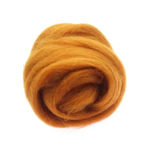 Wolle zum Nadelfilzen Wollroving-Garn, Wollfaser for Nadelfilzen, Nassfilzen, Wollfilzen, handgemachtes Spinnen, DIY-Bastelmaterialien Für Anfänger(16) von QAUUCP
