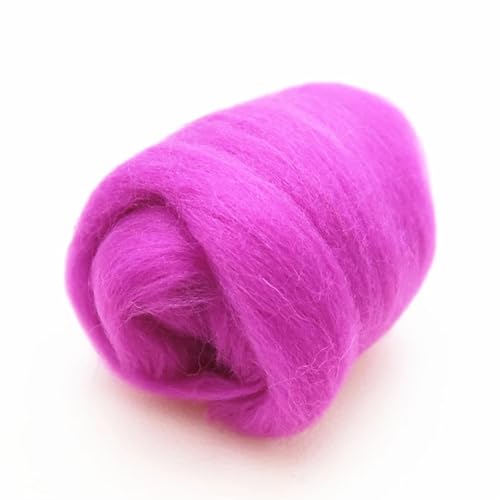 Wolle zum Nadelfilzen Wollroving-Garn, Wollfaser for Nadelfilzen, Nassfilzen, Wollfilzen, handgemachtes Spinnen, DIY-Bastelmaterialien Für Anfänger(32) von QAUUCP