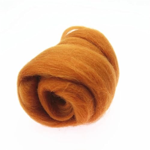 Wolle zum Nadelfilzen Wollroving-Garn, Wollfaser for Nadelfilzen, Nassfilzen, Wollfilzen, handgemachtes Spinnen, DIY-Bastelmaterialien Für Anfänger(42) von QAUUCP