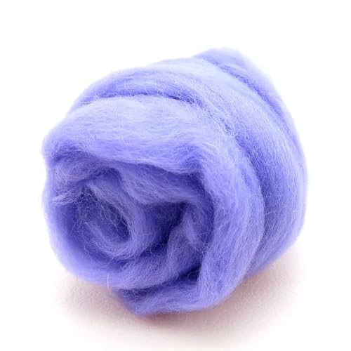 Wolle zum Nadelfilzen Wollroving-Garn, Wollfaser for Nadelfilzen, Nassfilzen, Wollfilzen, handgemachtes Spinnen, DIY-Bastelmaterialien Für Anfänger(77) von QAUUCP