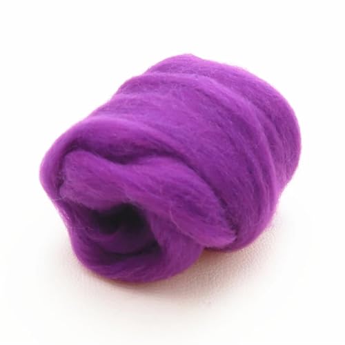 Wolle zum Nadelfilzen Wollroving-Garn, Wollfaser for Nadelfilzen, Nassfilzen, Wollfilzen, handgemachtes Spinnen, DIY-Bastelmaterialien Für Anfänger(87) von QAUUCP