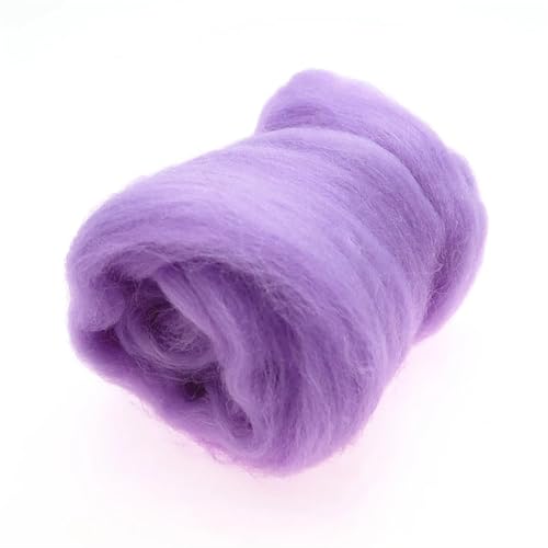 Wolle zum Nadelfilzen Wollroving-Garn, Wollfaser for Nadelfilzen, Nassfilzen, Wollfilzen, handgemachtes Spinnen, DIY-Bastelmaterialien Für Anfänger(91) von QAUUCP