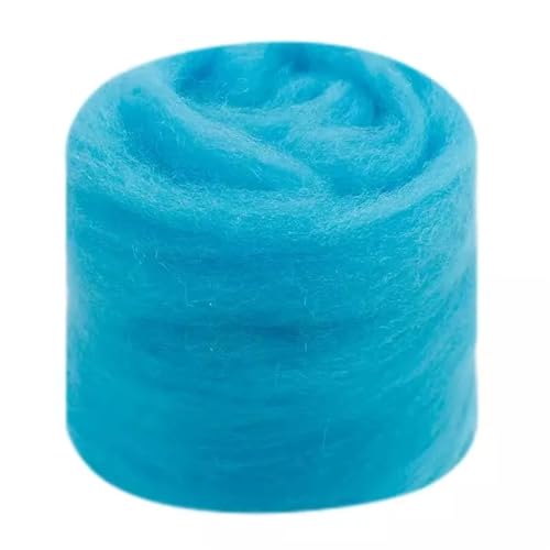 Wolle zum Nadelfilzen Wollroving Nadelfilzen Blaue Farben Wollfilzfaser Handgemachtes Material for Anfänger Nadelfilzen DIY Produktherstellung Für Anfänger(1,10g) von QAUUCP