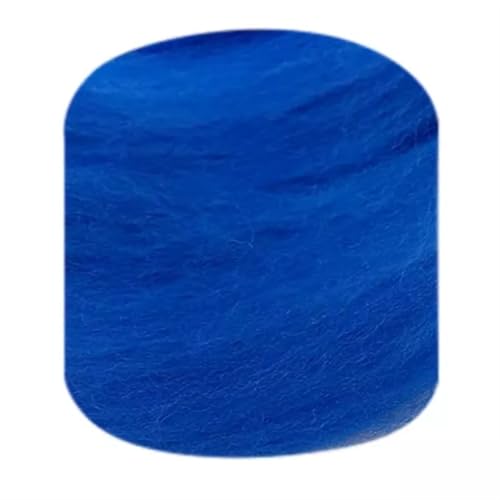 Wolle zum Nadelfilzen Wollroving Nadelfilzen Blaue Farben Wollfilzfaser Handgemachtes Material for Anfänger Nadelfilzen DIY Produktherstellung Für Anfänger(46,10g) von QAUUCP