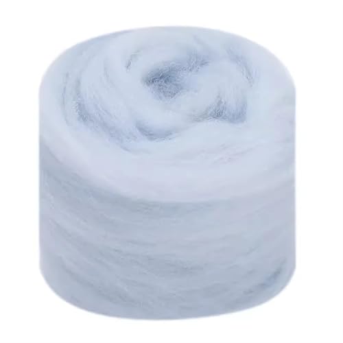Wolle zum Nadelfilzen Wollroving Nadelfilzen Blaue Farben Wollfilzfaser Handgemachtes Material for Anfänger Nadelfilzen DIY Produktherstellung Für Anfänger(56,100g) von QAUUCP