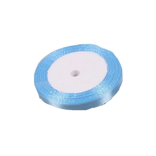 Farbband (25 Yards/Rolle) Bänder, einseitiges Satinband, Partydekoration, Geschenkbänder, Blau FüR Die Dekoration(10mm Width) von QAZWZG