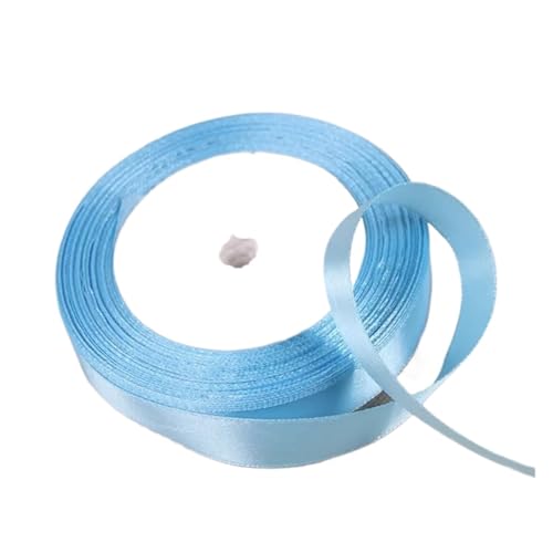 Farbband (25 Yards/Rolle) Bänder, einseitiges Satinband, Partydekoration, Geschenkbänder, Blau FüR Die Dekoration(15mm Width) von QAZWZG