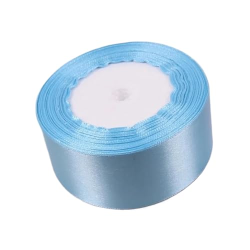 Farbband (25 Yards/Rolle) Bänder, einseitiges Satinband, Partydekoration, Geschenkbänder, Blau FüR Die Dekoration(40mm Width) von QAZWZG
