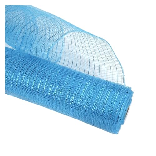 Farbband 2/3 Stück Bänder Deko Mesh Band Urlaub Kränze DIY Haustür Dekoration Hochzeit Versorgung FüR Die Dekoration(Blue,3pcs) von QAZWZG