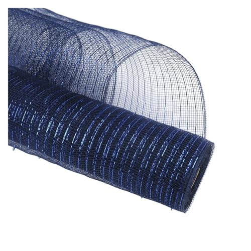 Farbband 2/3 Stück Bänder Deko Mesh Band Urlaub Kränze DIY Haustür Dekoration Hochzeit Versorgung FüR Die Dekoration(Deep blue,3pcs) von QAZWZG