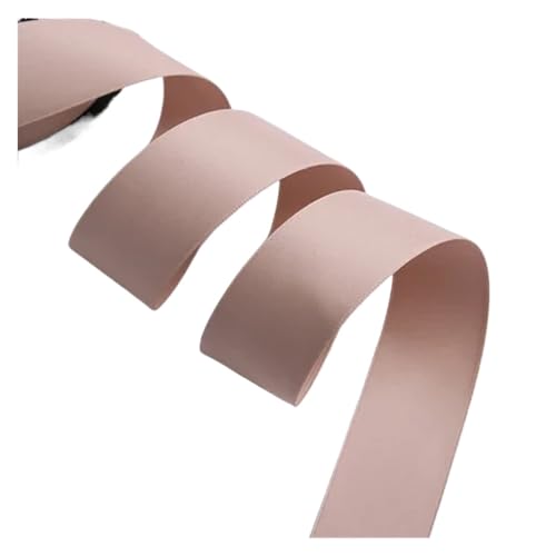 Farbband 2 Stück 25 mm mattes Band, Satinbänder, DIY-Rosen, Bastelbedarf, Nähzubehör, Scrapbooking-Material, 20 Yards/Rolle FüR Die Dekoration(Light pink) von QAZWZG