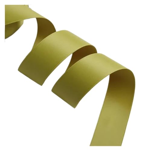 Farbband 2 Stück 25 mm mattes Band, Satinbänder, DIY-Rosen, Bastelbedarf, Nähzubehör, Scrapbooking-Material, 20 Yards/Rolle FüR Die Dekoration(Yellow) von QAZWZG