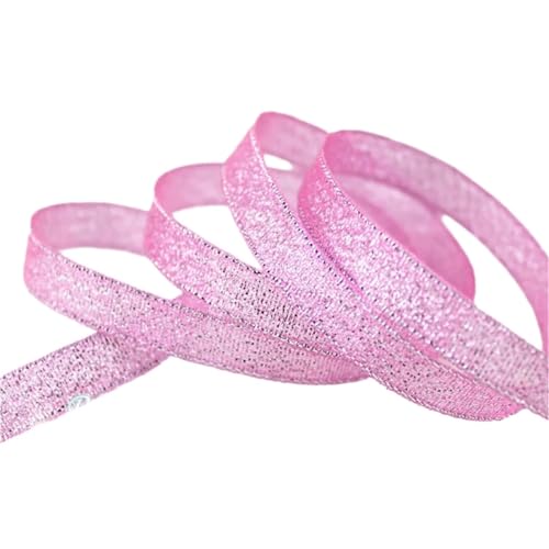 Farbband 3/5 Stück (25 Yards/Rolle) Band, Polyester, rosafarbenes Band, Verpackung, quadratische Bänder FüR Die Dekoration(5pcs,25mm) von QAZWZG