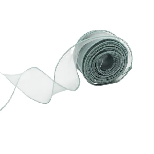 Farbband 3/5 Stück 10 Yards/Rolle Bänder Chiffon Seidenband Organza Satin for Bastelarbeiten Verpackung Dekoration Hochzeitssträuße Kranz Nähzubehör FüR Die Dekoration(Green,4pcs) von QAZWZG