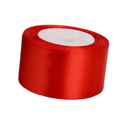 Farbband 3/5 Stück 22 Meter/Rolle rote Seidensatinbänder for Hochzeit, Geburtstag, Party, dekorative Satinbänder FüR Die Dekoration(3pcs,50mm) von QAZWZG
