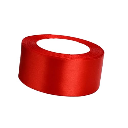 Farbband 3/5 Stück 22 Meter/Rolle rote Seidensatinbänder for Hochzeit, Geburtstag, Party, dekorative Satinbänder FüR Die Dekoration(5pcs,40mm) von QAZWZG
