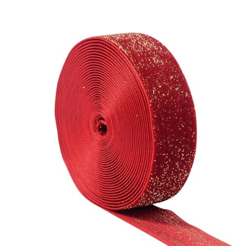 Farbband 3/5 Stück 5 Yards Samtband Rot Festivalband Schleifen Box Verpackung Band Festivalszene FüR Die Dekoration(3pcs,25mm) von QAZWZG