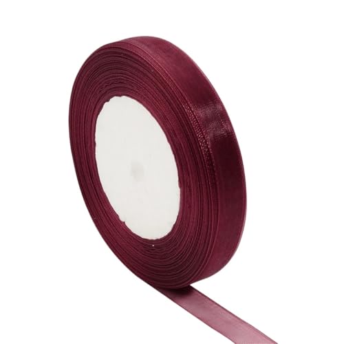 Farbband 3/5 Stück 50 Yards Bänder Chiffon Satinband Verpackungsbänder Geburtstagsfeier Dekorbänder FüR Die Dekoration(5pcs,12mm) von QAZWZG