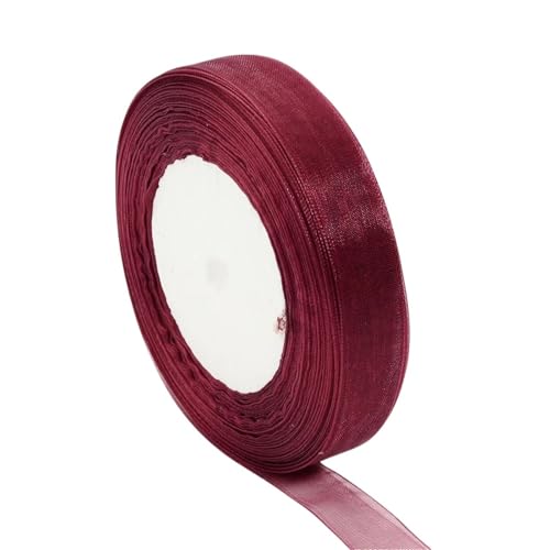 Farbband 3/5 Stück 50 Yards Bänder Chiffon Satinband Verpackungsbänder Geburtstagsfeier Dekorbänder FüR Die Dekoration(5pcs,20mm) von QAZWZG