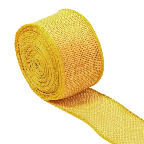 Farbband 3 Stück 5 Yards/Rolle Band, Geschenkband, Basteln, Hochzeit, Party, Schleifen, Zierband, Dekoration FüR Die Dekoration(Yellow) von QAZWZG