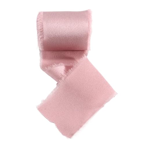 Farbband 4/6 Stück 5 Yards Bänder mit ausgefransten Kanten, Satin, handgefertigt, glattes, weiches Band for Hochzeitseinladungen, Blumensträuße, Geburtstagsfeiern, DIY-Dekoration FüR Die Dekoration(Pi Farbband 4/6 Stück 5 Yards Bänder mit ausgefransten Kanten, Satin, handgefertigt, glattes, weiches Band for Hochzeitseinladungen, Blumensträuße, Geburtstagsfeiern, DIY-Dekoration FüR Die Dekoration(Pi von QAZWZG