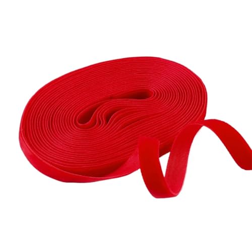 Farbband 4 Stück 5 Yards Band Vintage Band Samtband Rollen for Hochzeitsverpackung DIY Handwerk FüR Die Dekoration(Red,25mm) von QAZWZG