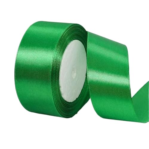 Farbband 4 Stück 6/10/15/20/25/40/50 mm 25 Yards/Rolle Satinbänder for Hochzeit, Party, Dekoration, handgefertigte Schleife, Handwerk, Kartenbänder FüR Die Dekoration(Green,40mm) von QAZWZG