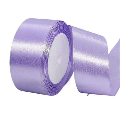 Farbband 4 Stück 6/10/15/20/25/40/50 mm 25 Yards/Rolle Satinbänder for Hochzeit, Party, Dekoration, handgefertigte Schleife, Handwerk, Kartenbänder FüR Die Dekoration(Purple,40mm) von QAZWZG