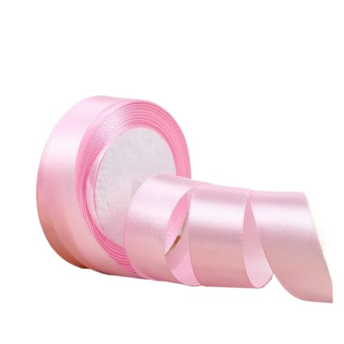 Farbband 4 Stück rosa Satinbänder Seidensatinbänder Bastelmaterial Valentinstag Rosenbänder FüR Die Dekoration(25mm Wide) von QAZWZG